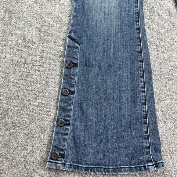 Anthropologie Pilcro Letterpress High Rise Bootcut Button Leg Jeans Sz 30 - Picture 9 of 14